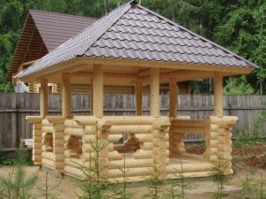 Material for a wooden arbor.  What to build a gazebo from